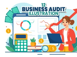 12 Business Audit Documents Illustration preview picture