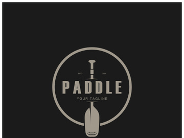 simple paddle logo,design for surfing,rafting,canoe,boat,surfing and rowing equipment business,vector preview picture