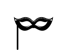 Masquerade Carnival Mask Icon and symbol vector