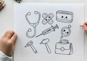 Medical healthcare icons set flat design vector illustration