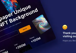 Fondo - Hero NFT Background Landing Page