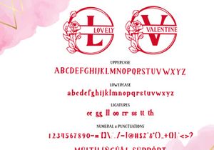 Lovely Valentine Monogram