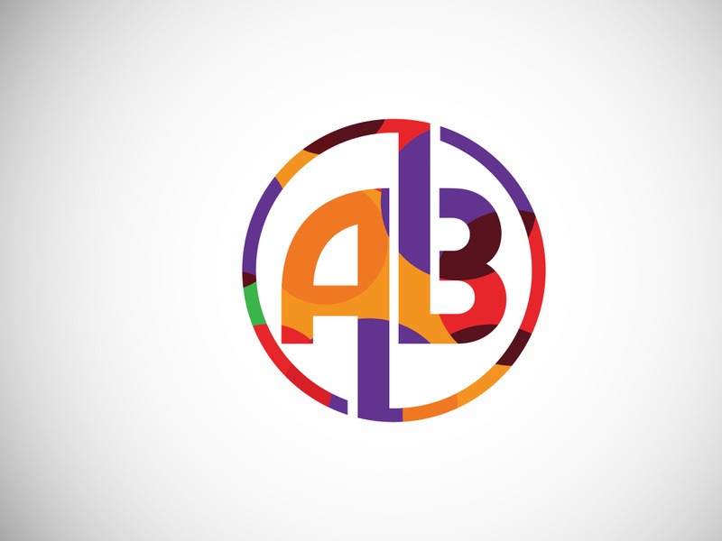 Initial Letter A B Low Poly Logo Design Vector Template. Graphic Alphabet Symbol For Corporate Business Identity