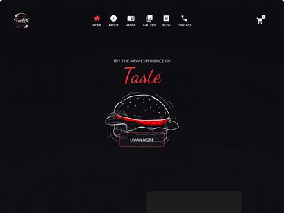 FoodeX - Figma Web Template for Restaurants