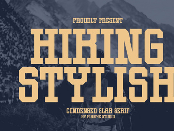 Hiking Stylish - Condensed Slab Serif preview picture