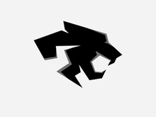 Panther logo vector on a white background