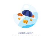 Express delivery vector illustration