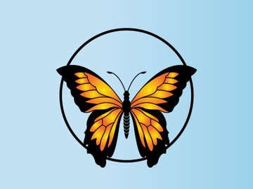 Butterfly logo design preview picture