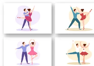 15 Ballet or Ballerina Illustration