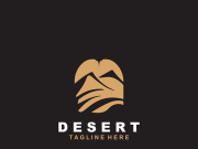 Desert or sahara wilderness logo outdoor adventure emblems, badges patches design