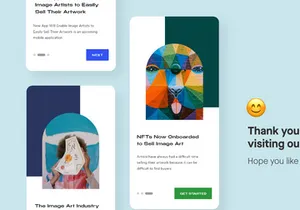 NFT Onboarding Mobile App UI Kit