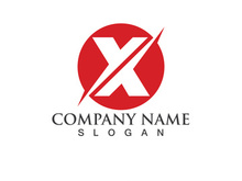 X Logo Template vector icon