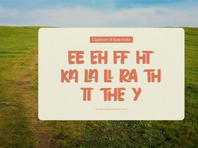 Secangkir Glass | Bold Hand Drawn Font