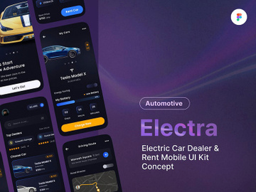 Car Rent Mobile UI Kit preview picture
