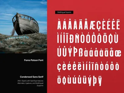 Fenra Patson | Condensed Sans Serif