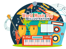 13 World Music Day Illustration preview picture