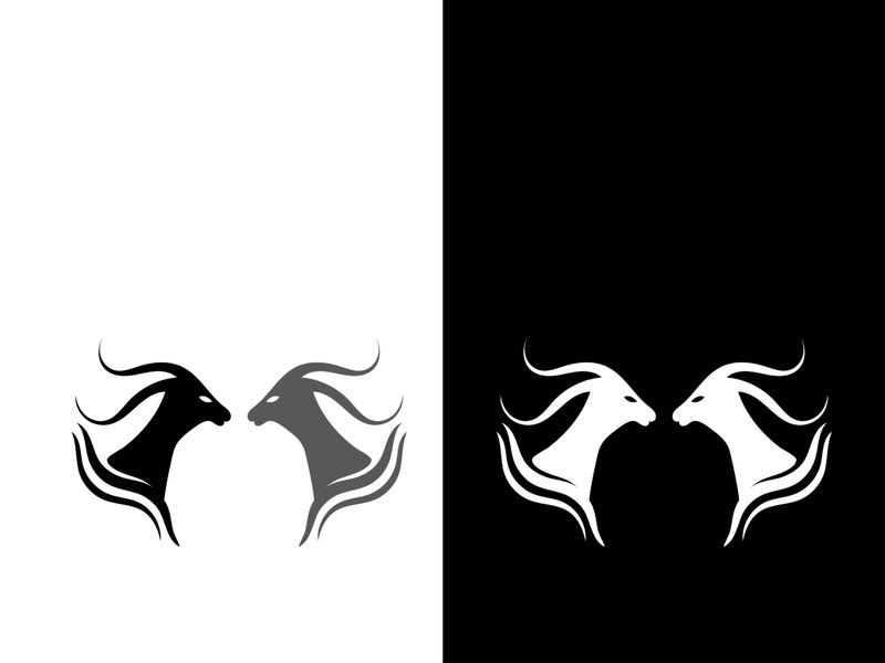 Goat logo template vector icon illustration design