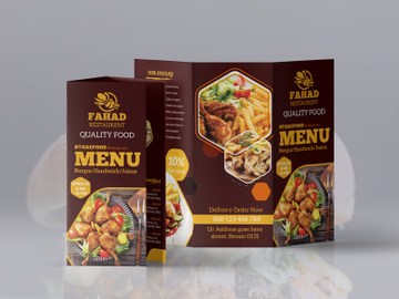 Fast Food Trifold Brochure preview picture