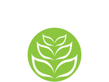 Green leaf ecology nature element vector icon