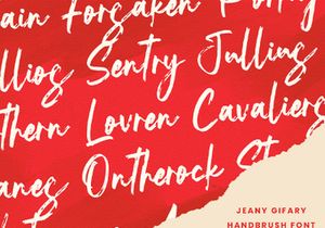 Jeany Gifary - Textured Brush Font