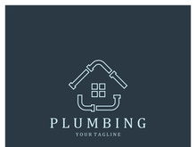 Plumbing logo vector design template. water pipe logo design.Leaking water logotype,Design Concept, Creative Symbol, Icon