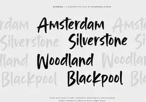 Blinking - Handwritten Font