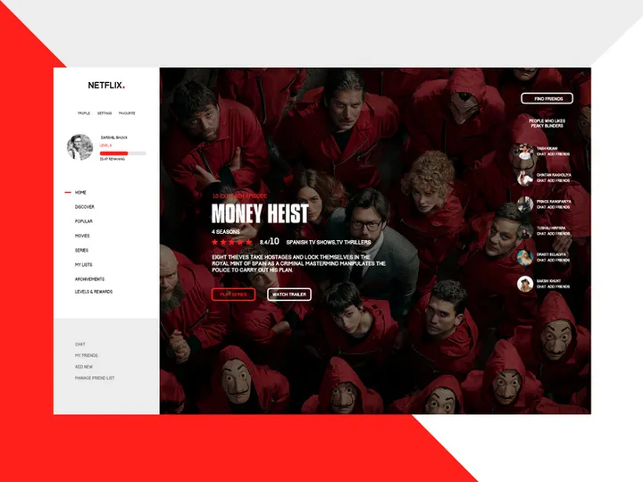 Netflix Redesign App