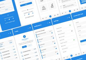 DOI Productivity Mobile Application - UI Kit