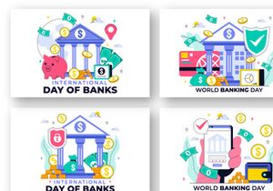 10 International Banking Day Illustration