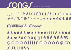 Songs - Sans Serif Font