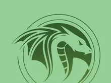 Dragon logo art illustration