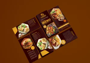 Fast Food Trifold Brochure