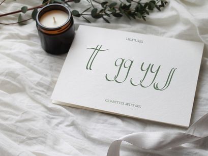 Cigarettes Script Font