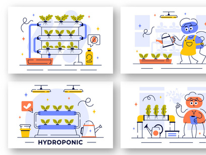 10 Hydroponics Technology Illustration