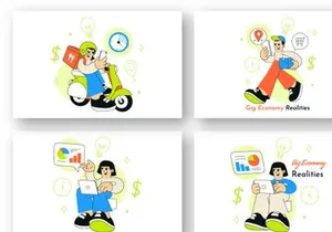 == 10 Gig Economy Realities Illustration
