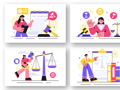 14 Law Firm Services Illustration