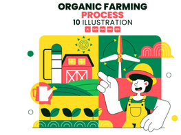10 Organic Farming Process Illustration preview picture