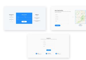 10 Contact Form Widget Design for Web-UI Kit