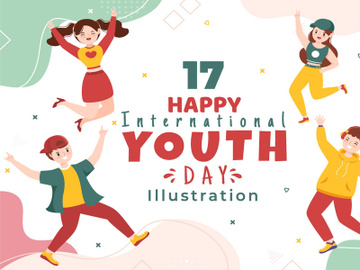 17 Happy International Youth Day Illustration preview picture