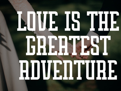 Summer Wedding - Vintage Slab Serif