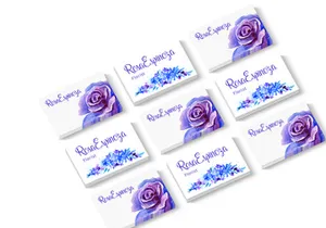 Blue Roses Floral Watercolor Set