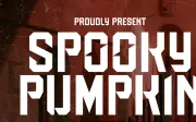 Spooky Pumpkin - Quirky Vintage Font