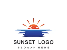 Sun logo design with a modern concept.