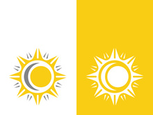 Sun vector illustration icon logo template design