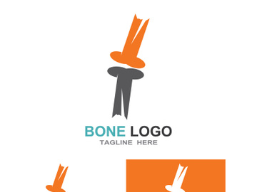 Bone logo design.logo for nursing, medical, orthopedic. preview picture