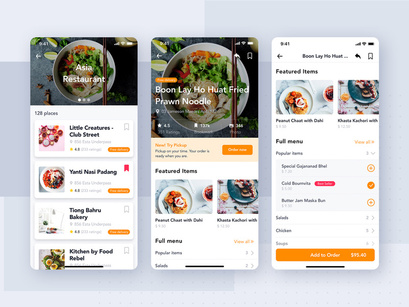 Food Delivery mobile app UI Kit by Freeslab88 ~ EpicPxls