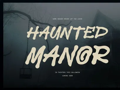 Derelict | Display Horror Font