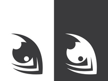 Eye logo icon design template illustration