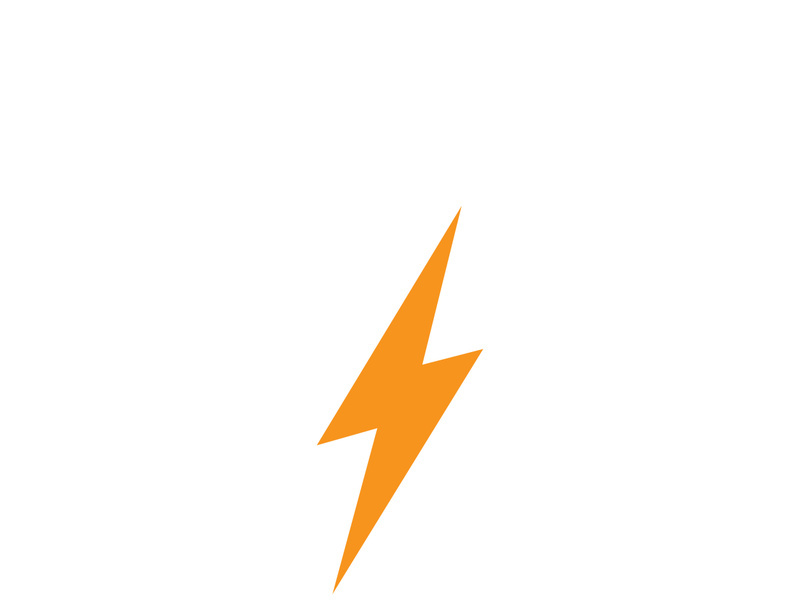 Lightning bolt flash thunderbolt icons vector