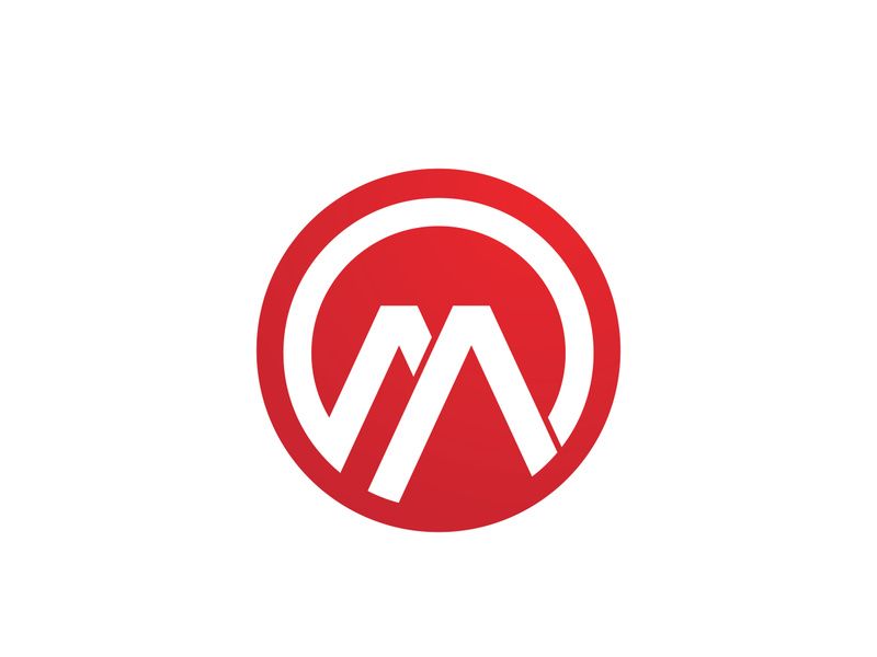 M Letter illustration icon Logo Template